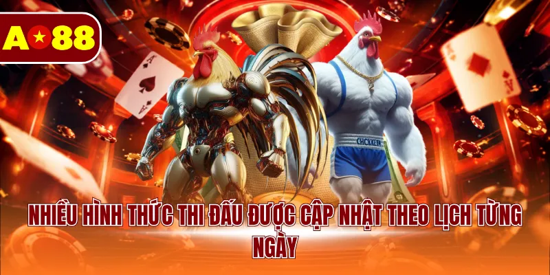 Nhiều hình thức thi đấu được cập nhật theo lịch từng ngày